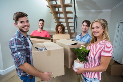 Sidcup local removals team loading household items carefully