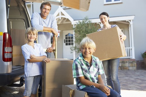 Reliable local moving service preparing items for transport