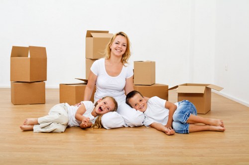 Fragile household items being packed securely for a move in Sidcup