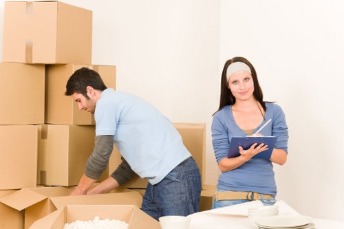 Removals team helping with access and parking challenges in Sidcup