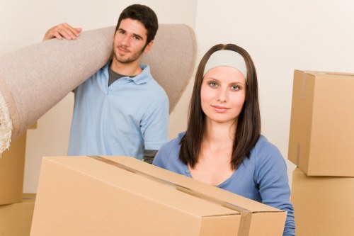 Loading boxes and household items into a moving van in Sidcup